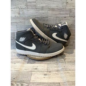 Nike Retro Air 1 Mid Cool Grey Mens Basketball Shoes Size 10.5